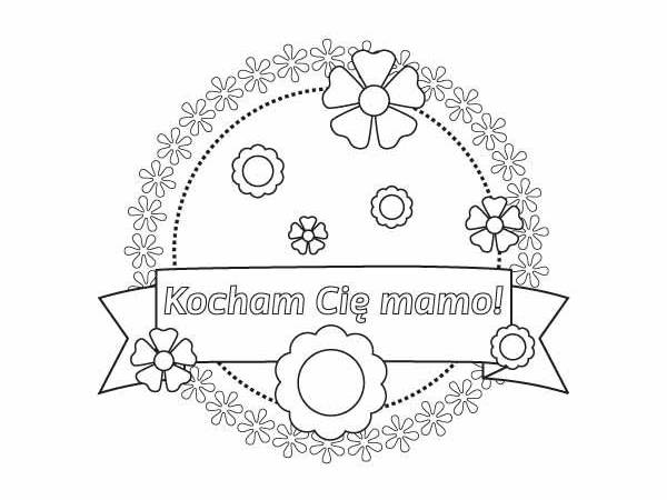 Dzień mamy kolorowanki